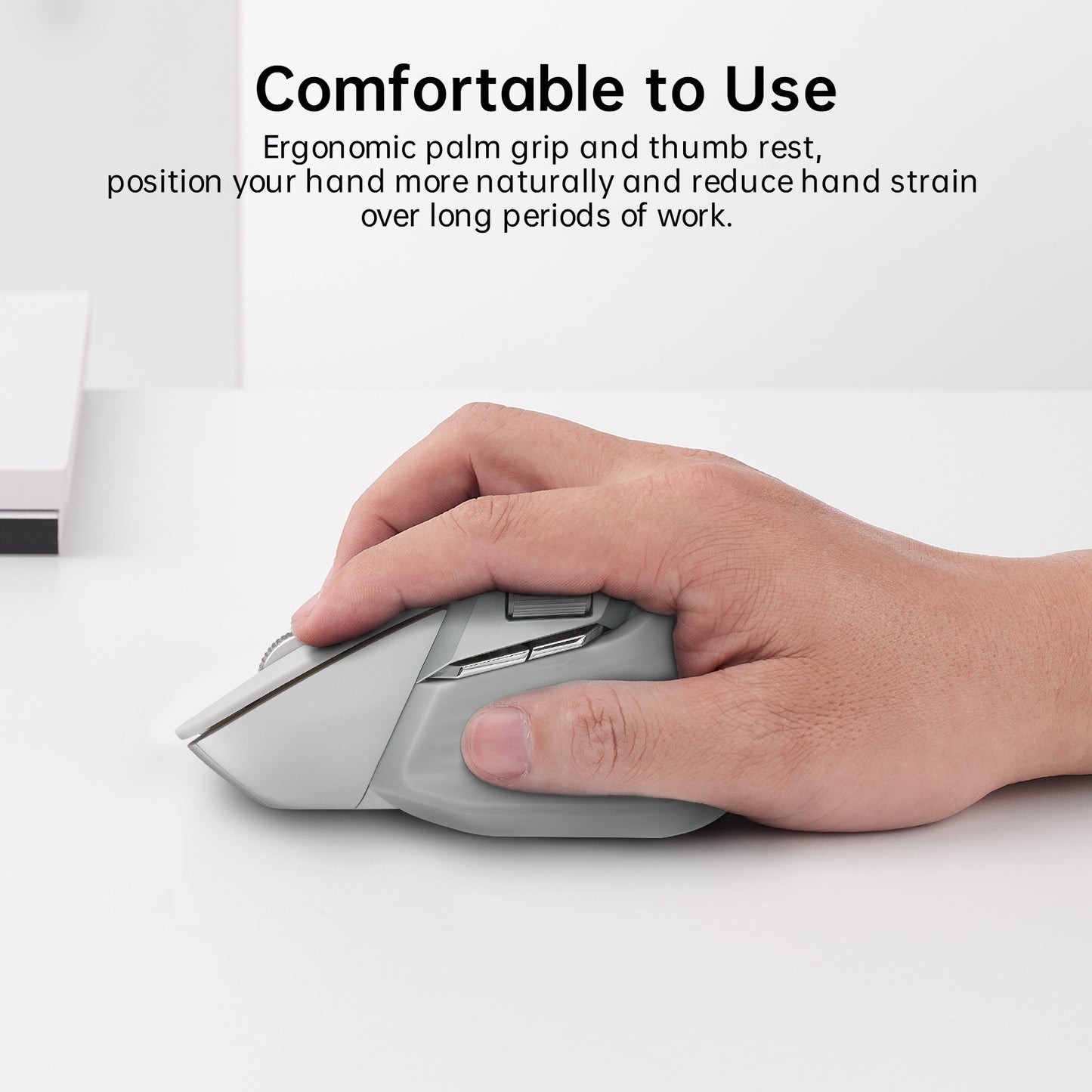 Rapoo MT760 Multi-Device Wireless Mouse, Bluetooth 5.0 and 2.4G Multi-Mode Connection, Up to 4 Devices, 11 Programmable Buttons, 4K DPI, 90 Days Battery Life, PC, Matte Black