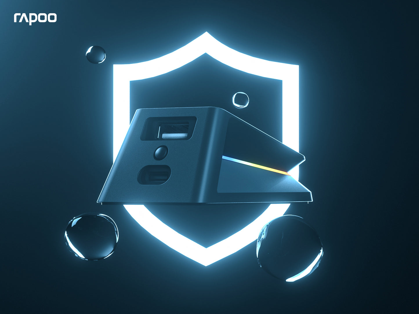 Rapoo P5 RGB Mouse Charging Dock, Compatible with MT760/MT760 PRO Multi-Device Mice and VT9 Pro/VT3/VT3 GEN-2/VT7 Series Gaming Mice
