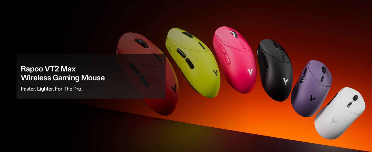 RAPOO VT2 MAX Gen2 gaming mouse multiple colors