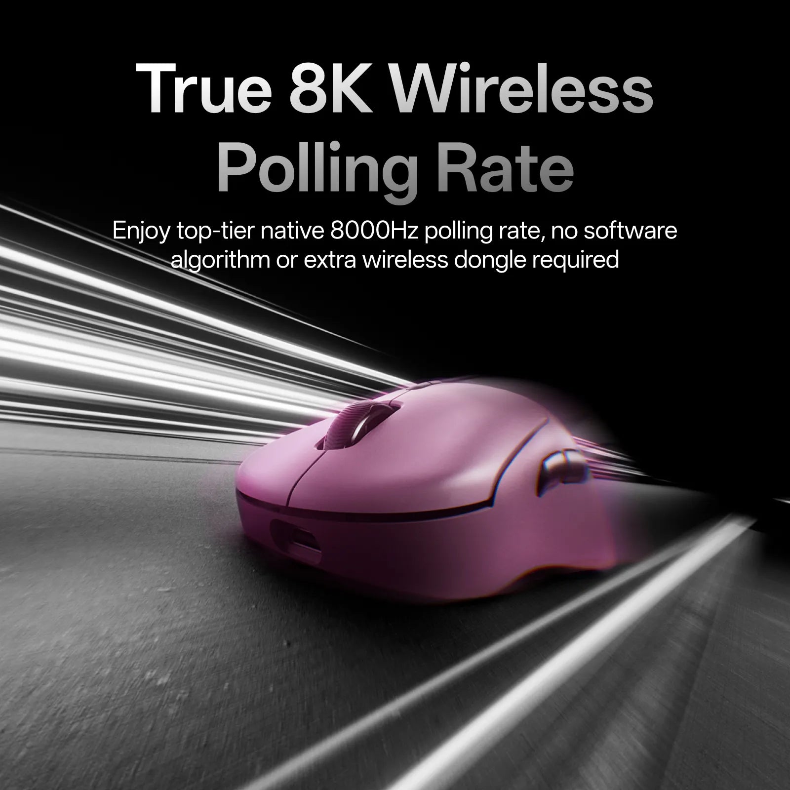 Rapoo VT3 MAX Ergonomic Wireless Esports Gaming Mouse True 8k polling rate