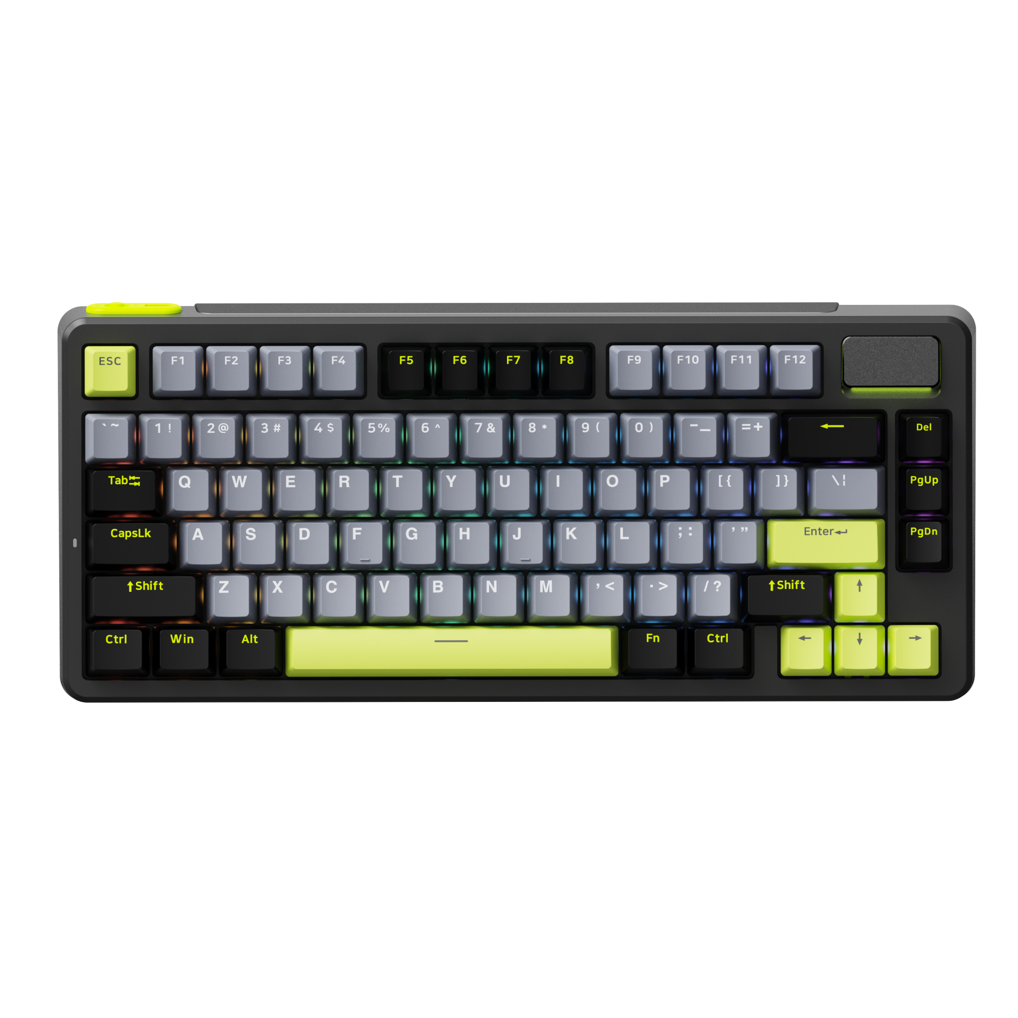 Rapoo V700DIY-75 Wireless Mechanical Keyboard, BT5.0 + 2.4GHz, Hot Swappable Custom Gaming Keyboard, Speed Silver Linear Switch, 16.8M Per-Key RGB, Gasket Mount, Creamy Sound, Full NKRO Anti-Ghosting