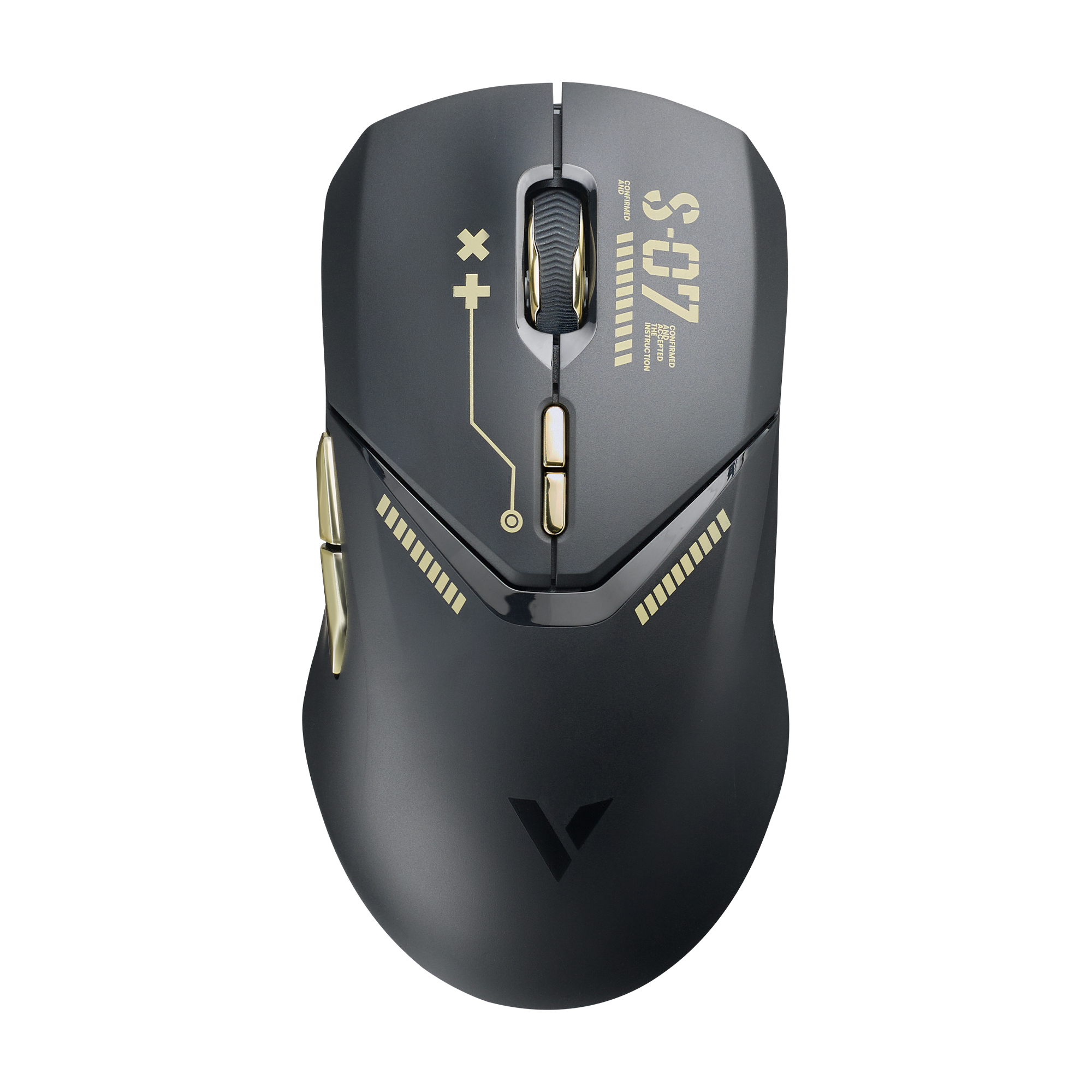 Rapoo VT9 PRO Black Golden/White Orange Wireless Gaming Mouse with Esports Grade Performance, PAW 3395 Sensor, 26000 DPI, 1ms Response Time, Super-Lightweight, 160-Hour Battery Life, 10 Programmable Buttons, On-board Memory