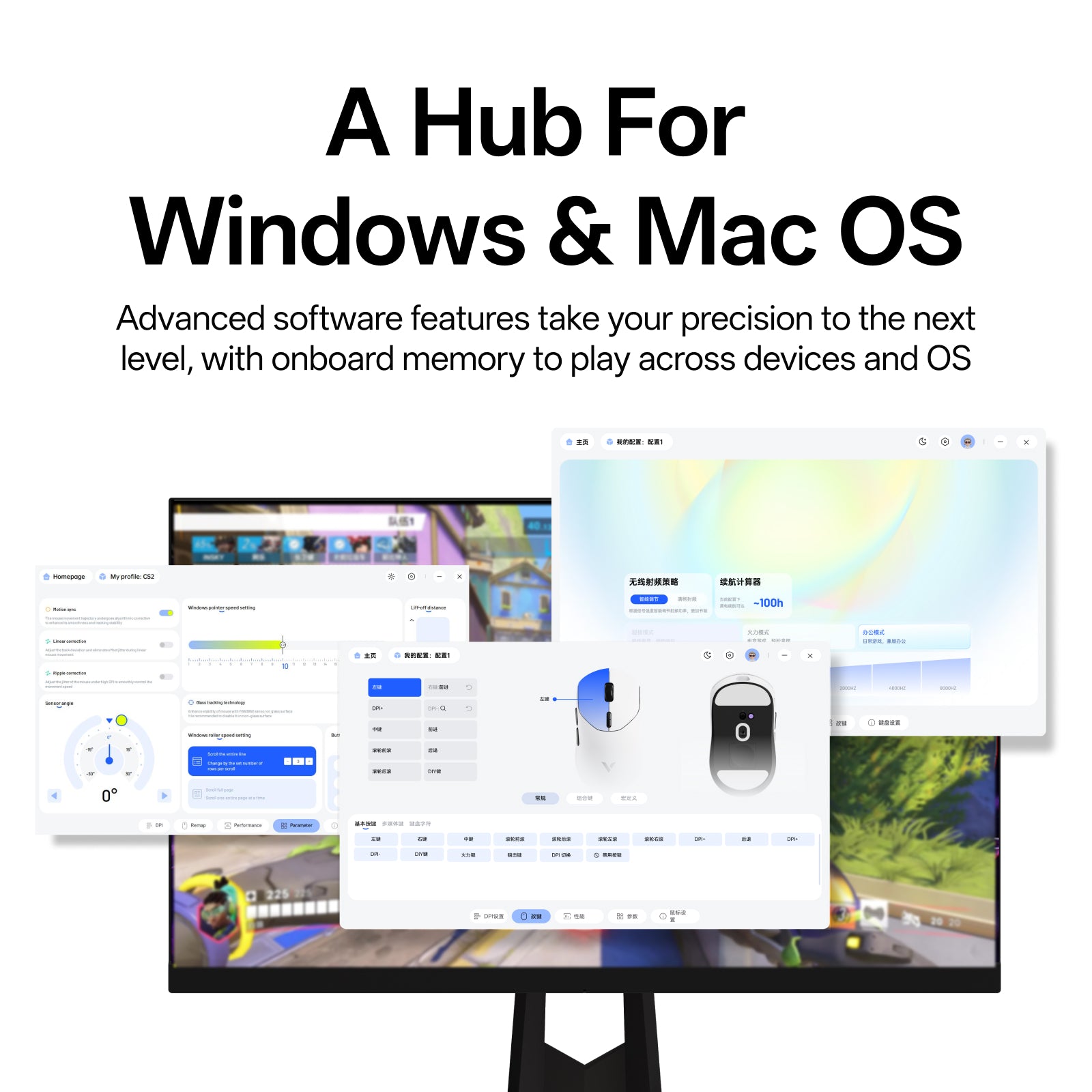 RAPOO VT2 Max Gen-2 & V700-98 Gaming Combo with P5 Charging Dock