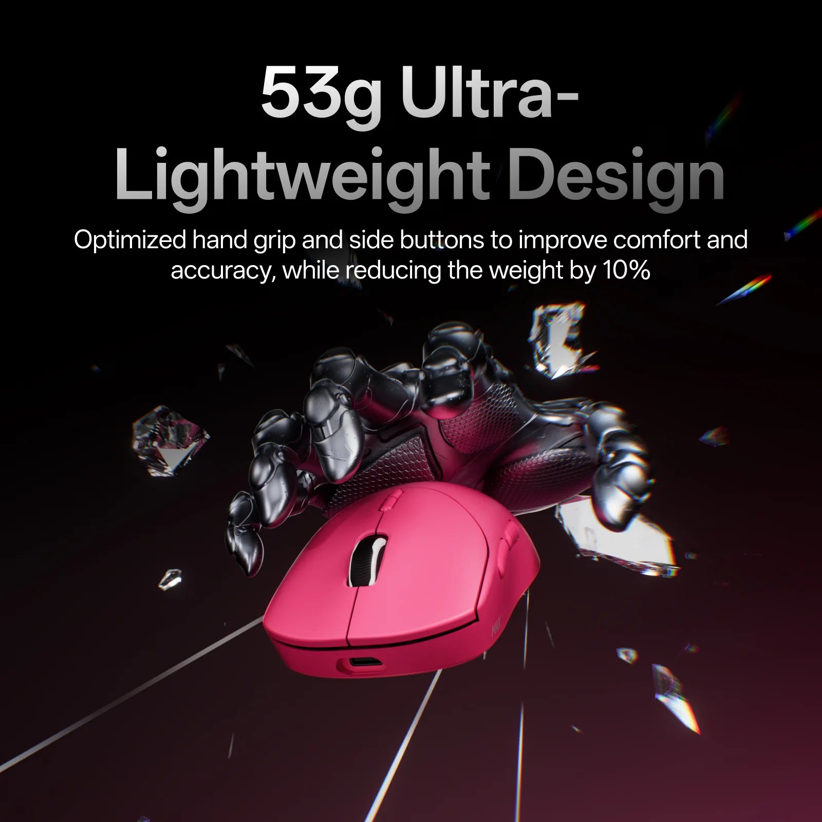 Rapoo VT2 Max 53g Ultra Lightweight Wireless Gaming Mouse