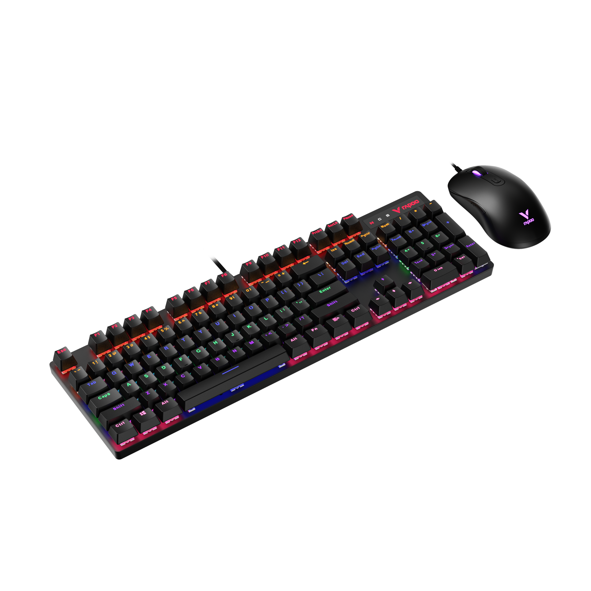 Rapoo V150S Backlit Mechanical Gaming Keyboard & Optical Gaming Mouse Combo