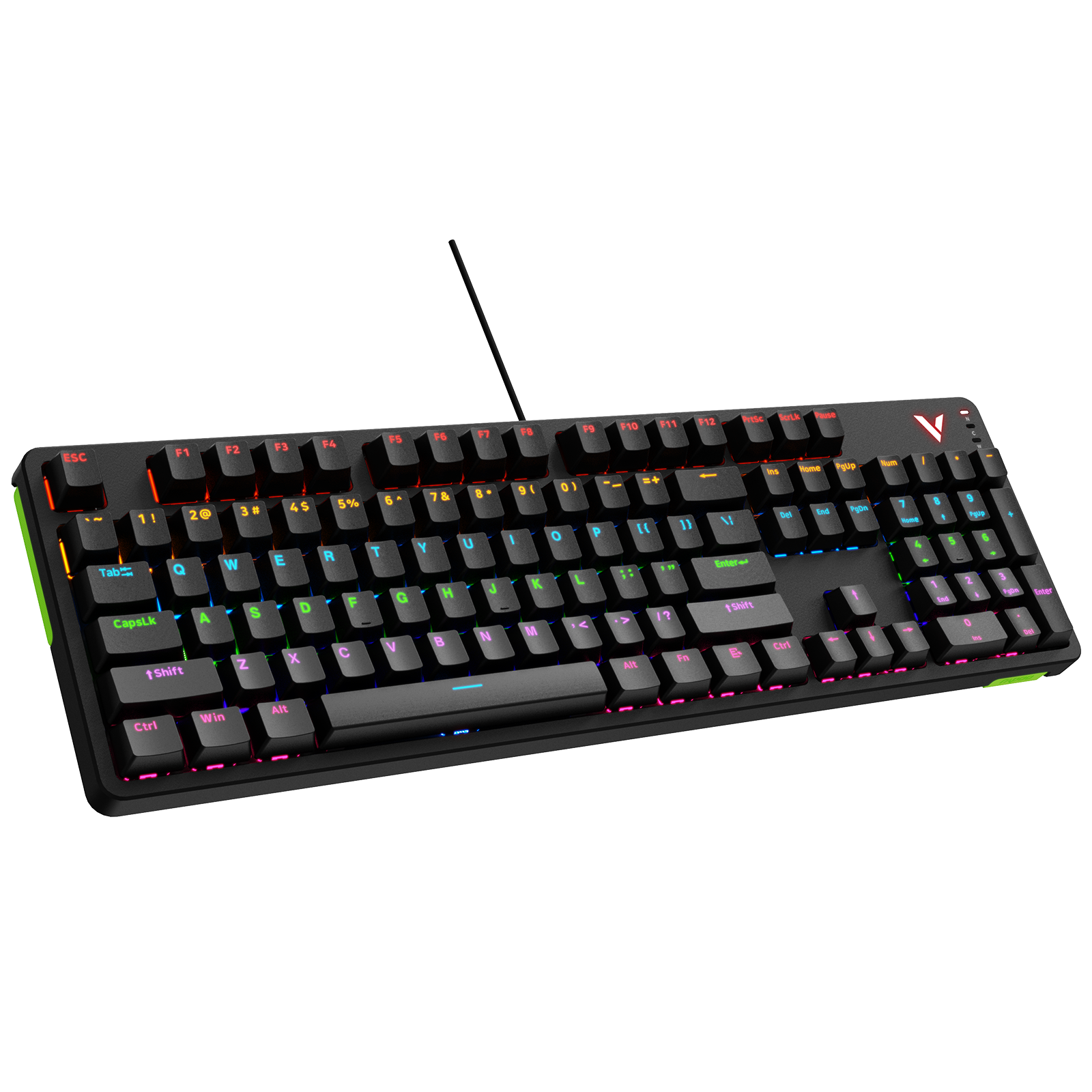 Rapoo V500 Pro Wired Mechanical Gaming Keyboard 104/98/87 Keys