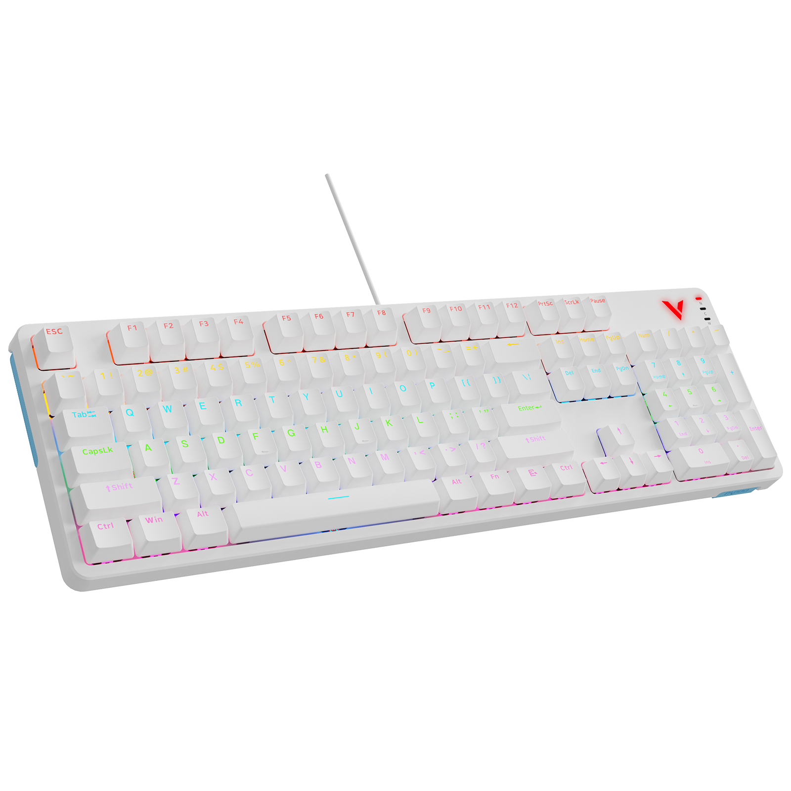 Rapoo V500 Pro Wired Mechanical Gaming Keyboard 104/98/87 Keys