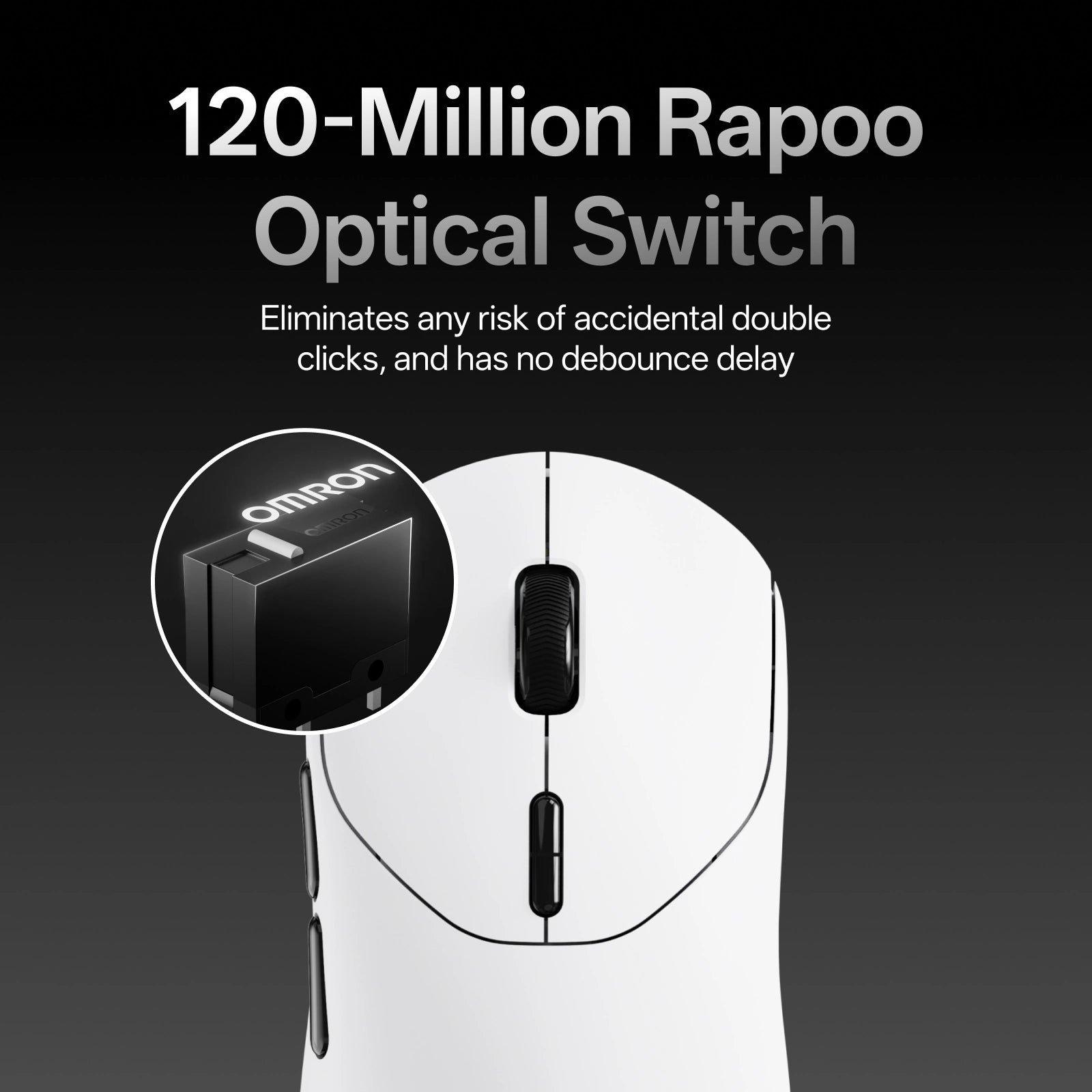 Rapoo VT2 Max  Wireless Gaming Mouse 120 million optical switch