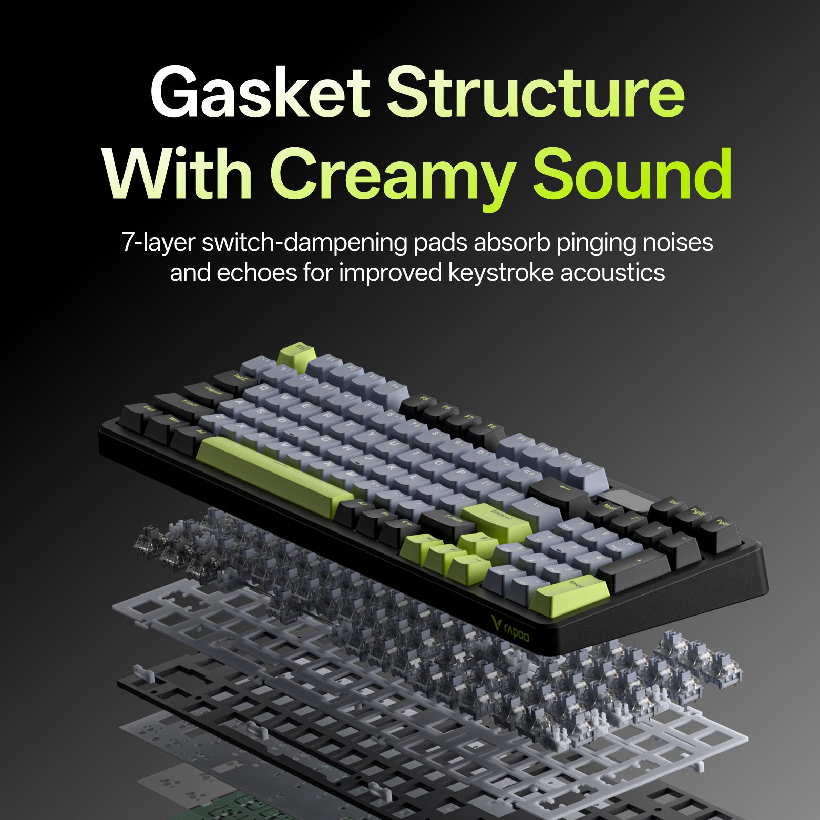 RAPOO VT2 Max Gen-2 & V700-98 Gaming Combo with P5 Charging Dock