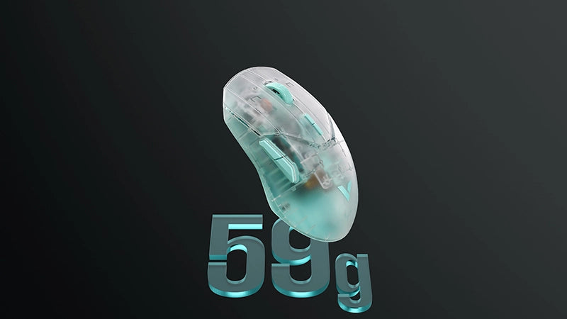 A lightweight mouse weighing only 59g