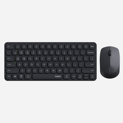 Rapoo 9010M Multi-Device Keyboard and Mouse Combo, 2.4GHz/Bluetooth 5.0/4.0 Wireless Keyboard & Mouse Set for Windows/Mac/Linux/Chrome, Support 4 Devices, Low-Profile Silent Click, Battery Powered
