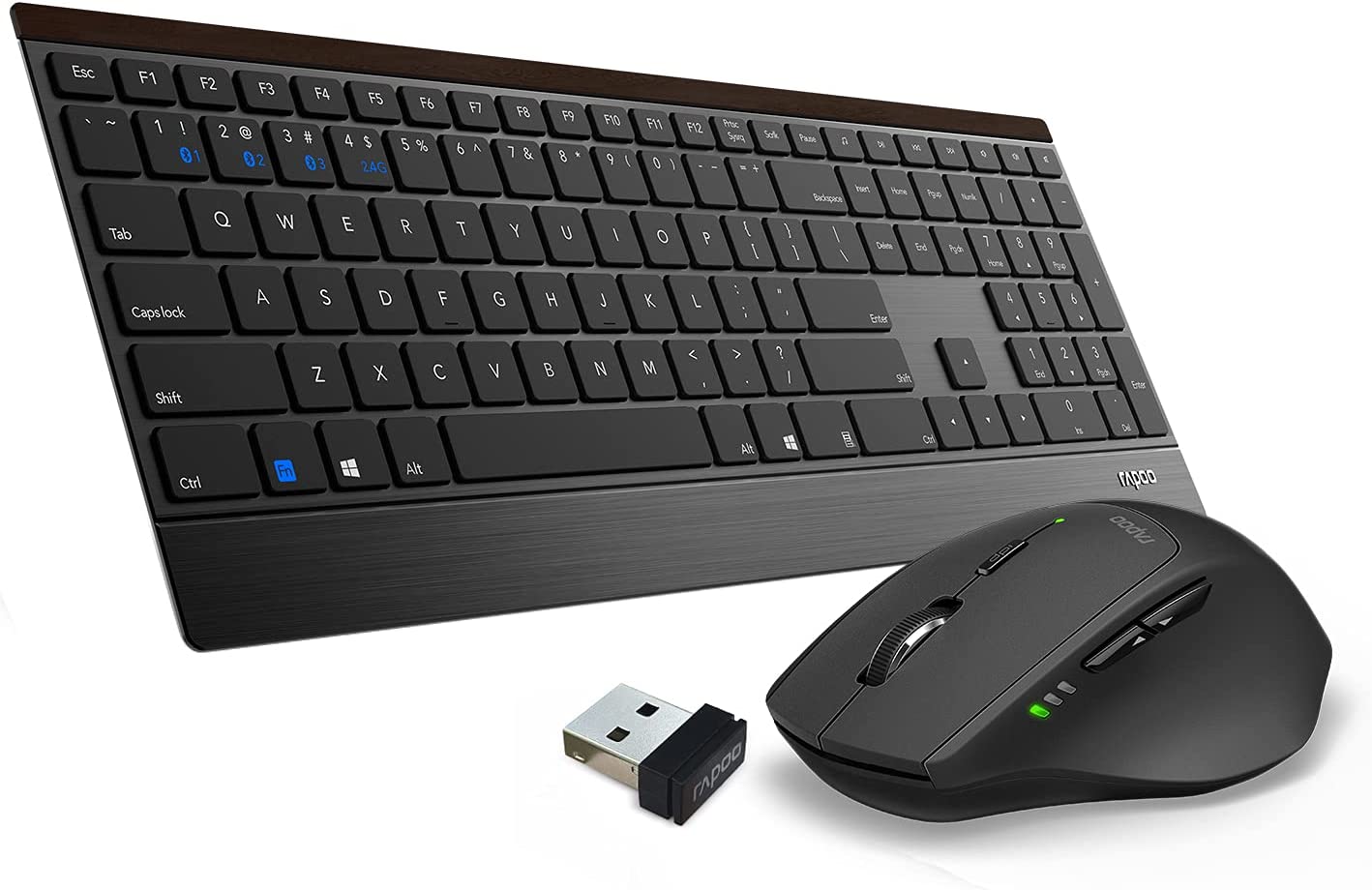 Rapoo 9500M Multi-Device Wireless Keyboard and Mouse Combo