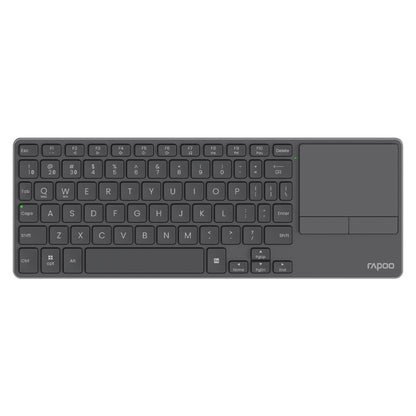 Rapoo E900T Portable Wireless Keyboard with Touchpad, Multi-Device HTPC Keyboard for PC-connected TV/Tablet/Steam Deck/Gaming Console/Raspberry Pi/Mini PC - Support Touch Gestures for Windows & Mac