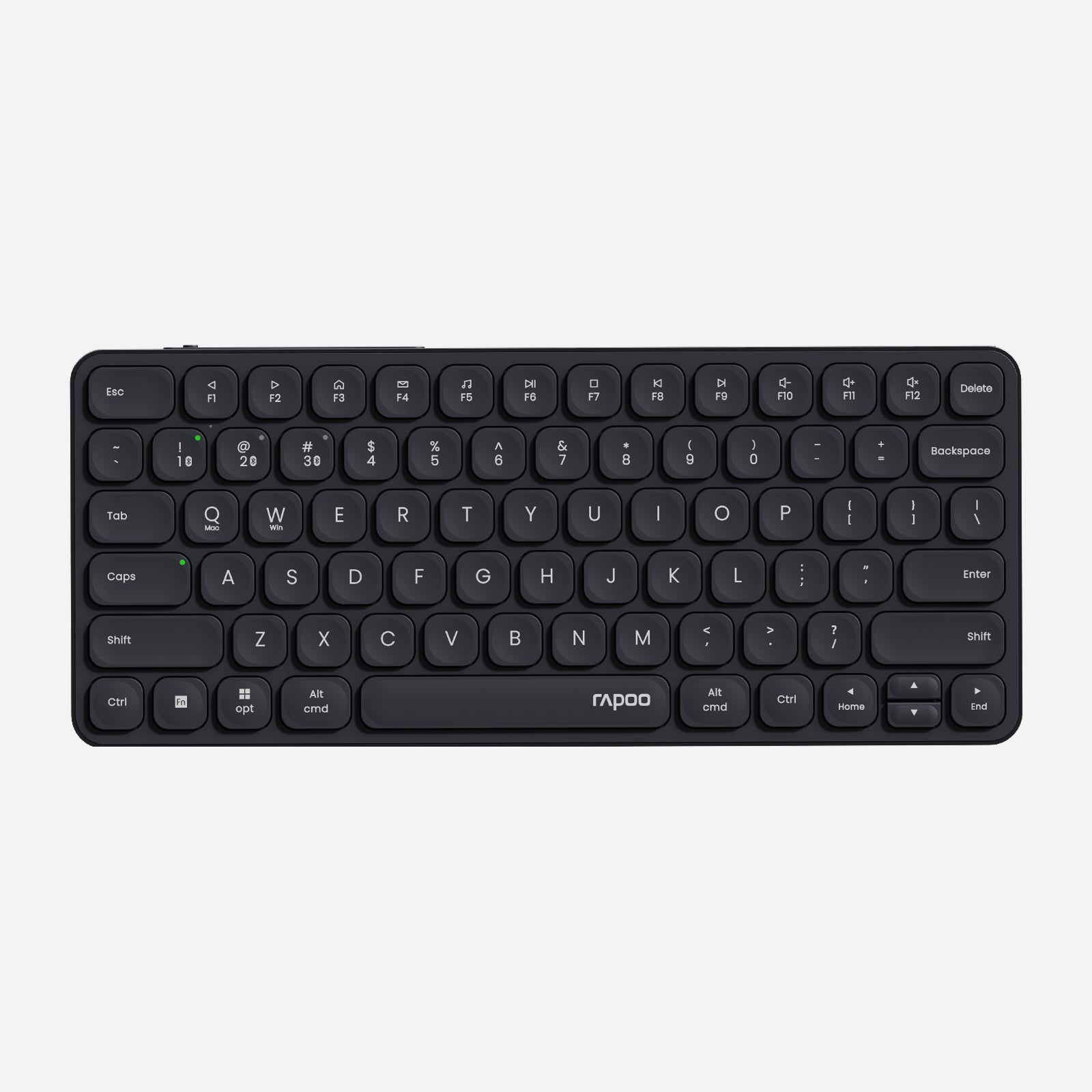Rapoo E9050L Multi-Device Wireless Keyboard, Blade-Series E9050L 78-Key Ultra-Thin Keyboard, Support 4 Devices, Low-Profile, Quiet, USB-C, Rechargeable, Al-Alloy Frame, for Windows/Mac/Linux/Chrome