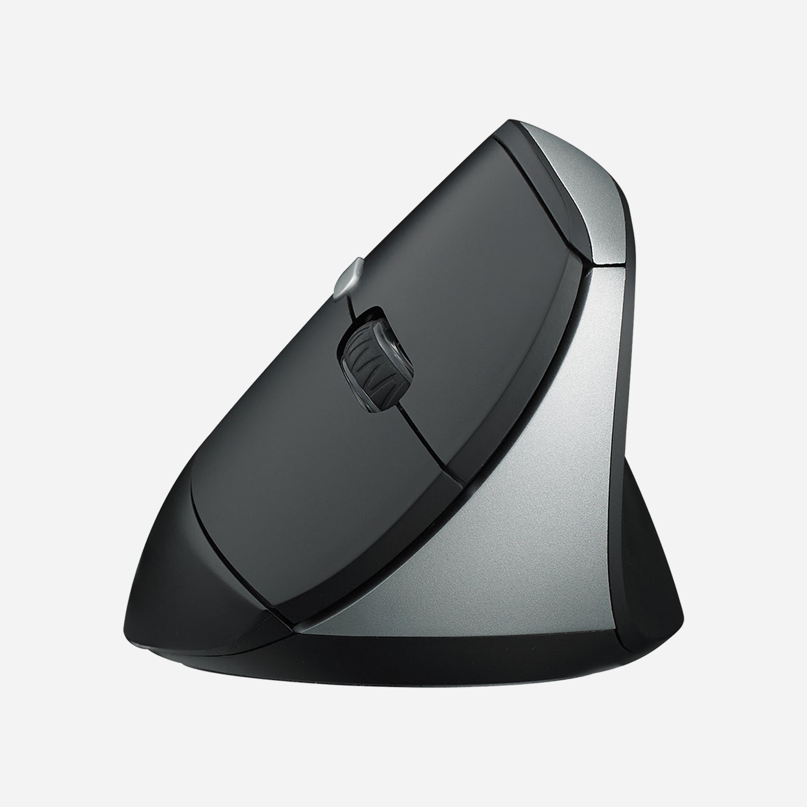 Rapoo EV250 Silent Vertical Ergonomic Mouse, 2.4G Wireless Optical Mouse, 800 / 1000 / 1200 / 1600 DPI, Quiet Clicks, 5 Buttons, Compatible with Windows/Mac OS/iPad OS, Laptop, PC - Black