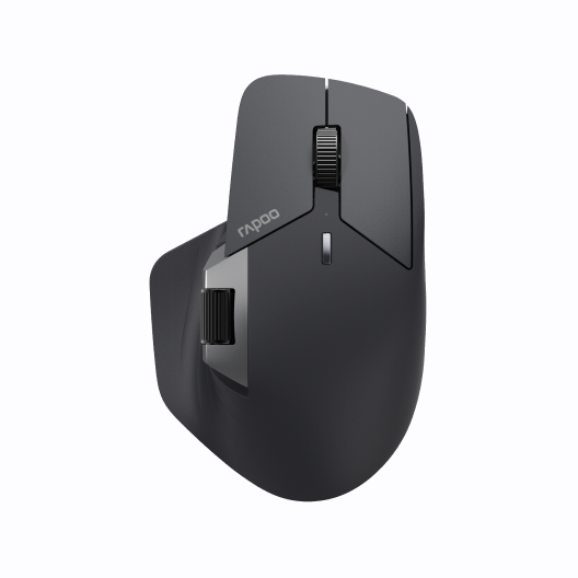 Souris sans fil Rapoo MT760 PRO, NearLink + Bluetooth 5.0 multi-appareils, 12 000 DPI, interrogation 2 000, ergonomique pour le travail et les jeux, 11 boutons programmables, mémoire intégrée, clics silencieux, USB-C, autonomie de 120 jours 