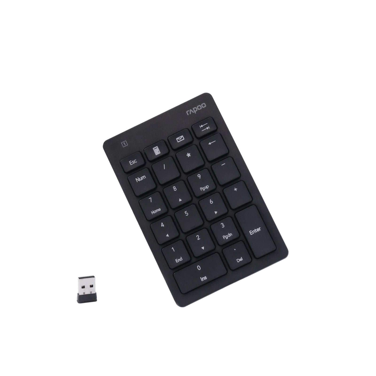 Rapoo K50 Wireless Number Pad, 2.4G Speed Data Entry 22-Key Numeric Keypad with Calculator for Windows PC/Laptop/Desktop/Notebook