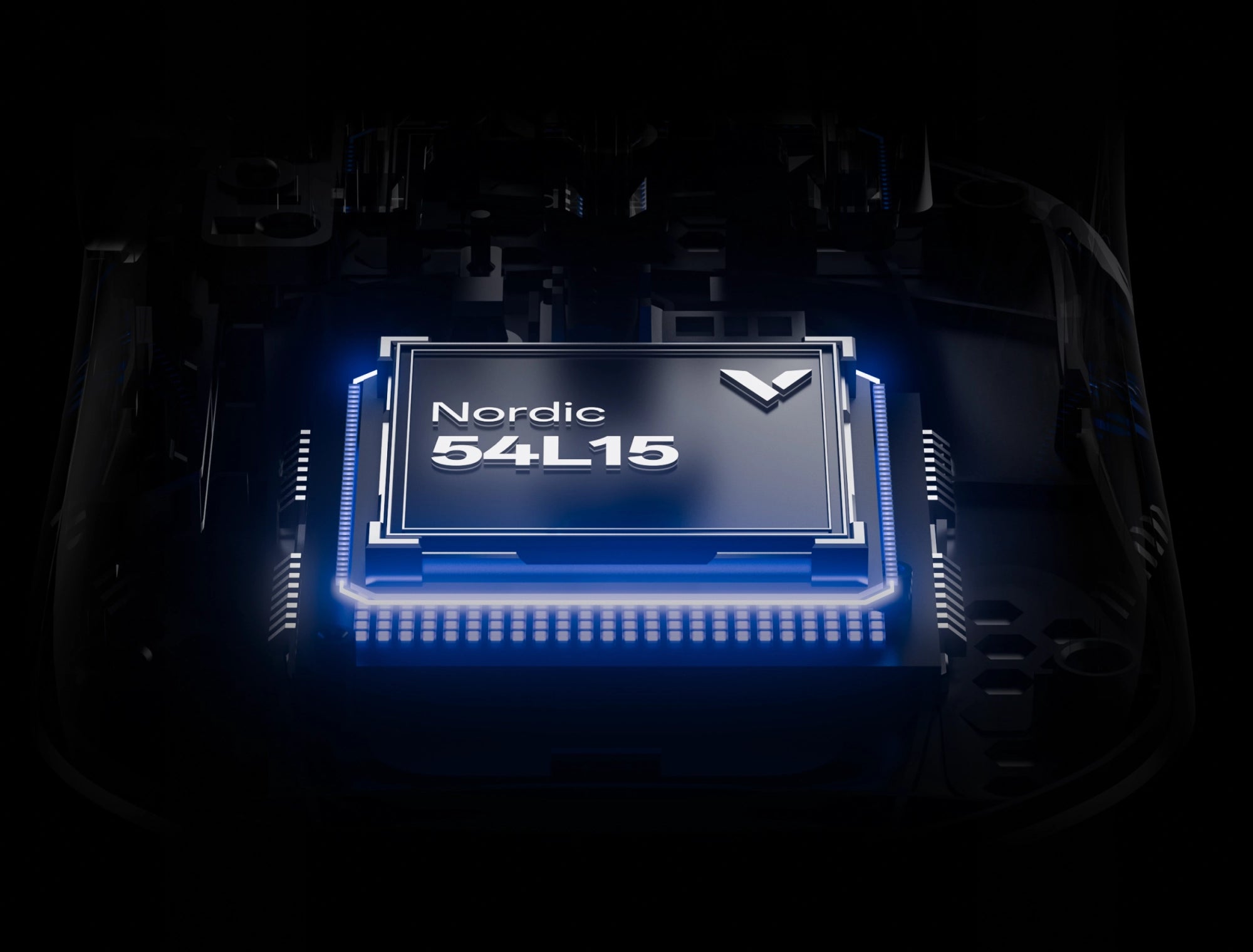 Nordic 54L15 chip detail for Rapoo VT7 series 0.225ms low latency