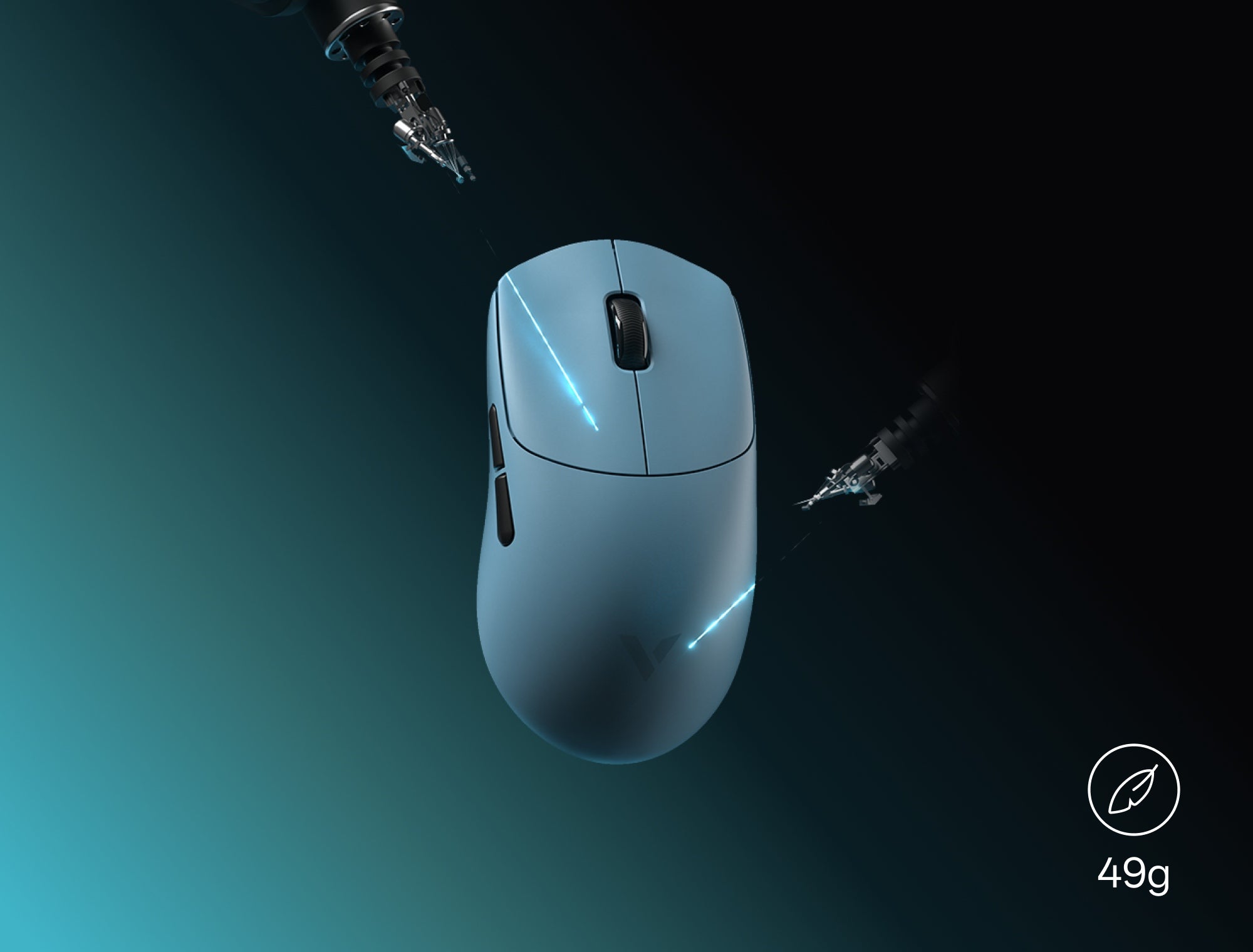 Rapoo VT0 Series Gen-2 49g Ultra-Lightweight Wireless Gaming Mouse - Symmetrical Design for E-sports