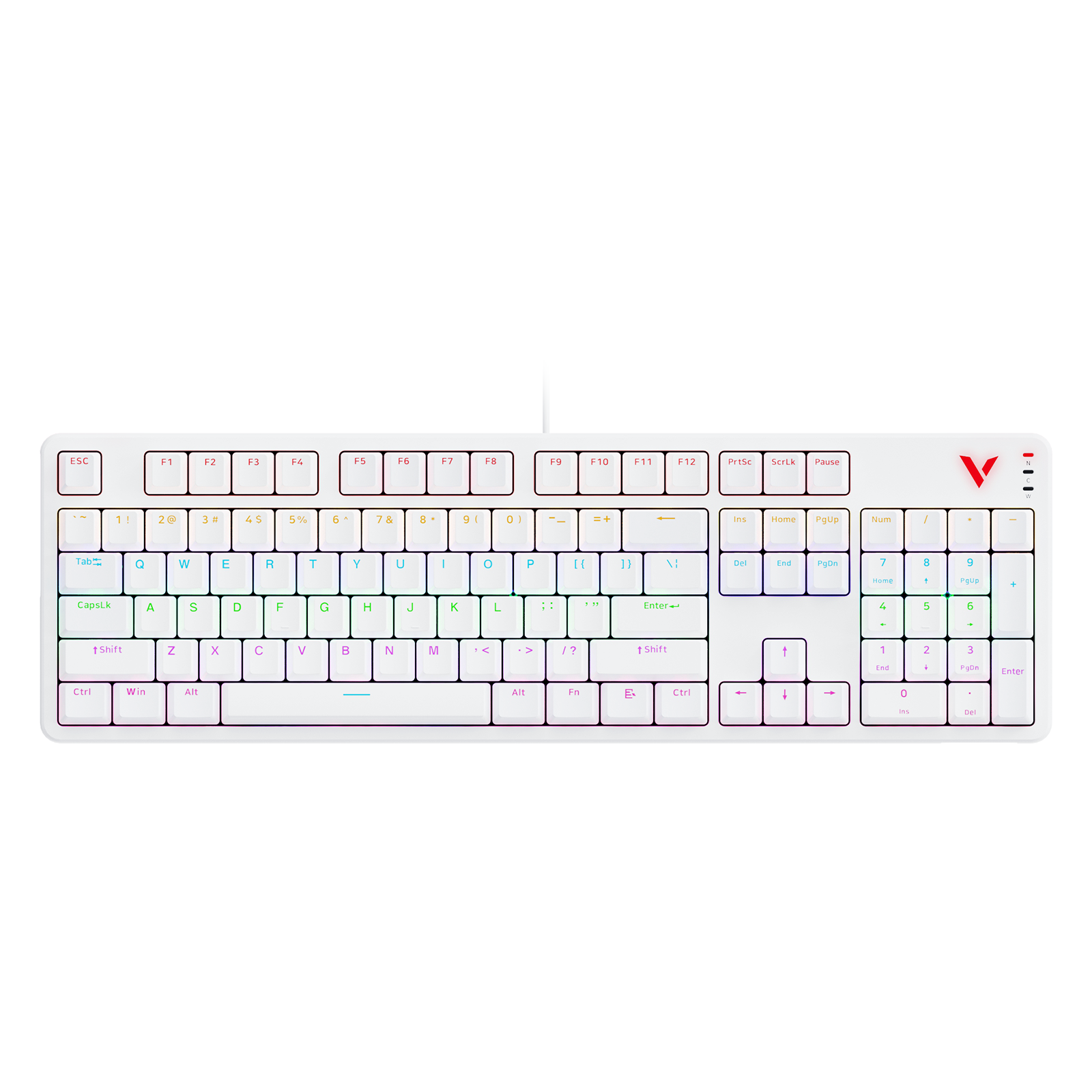 Teclado mecánico para juegos con cable Rapoo V500Pro (104/98/87 teclas) 