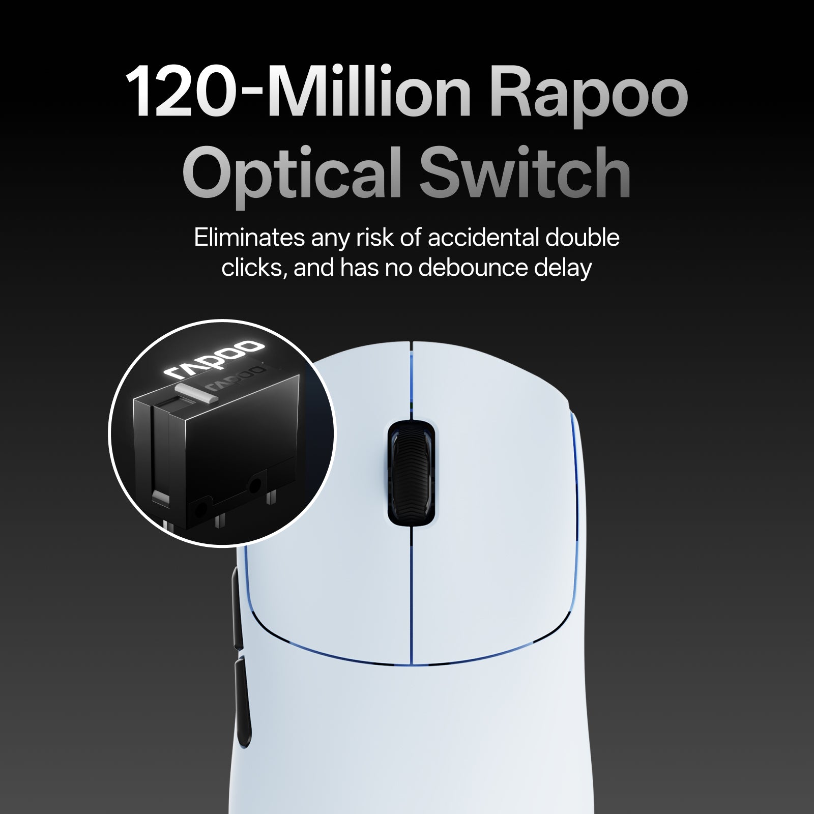 Rapoo VT3s Air Max Ultralight 8K Wireless Ergonomic Gaming Mouse