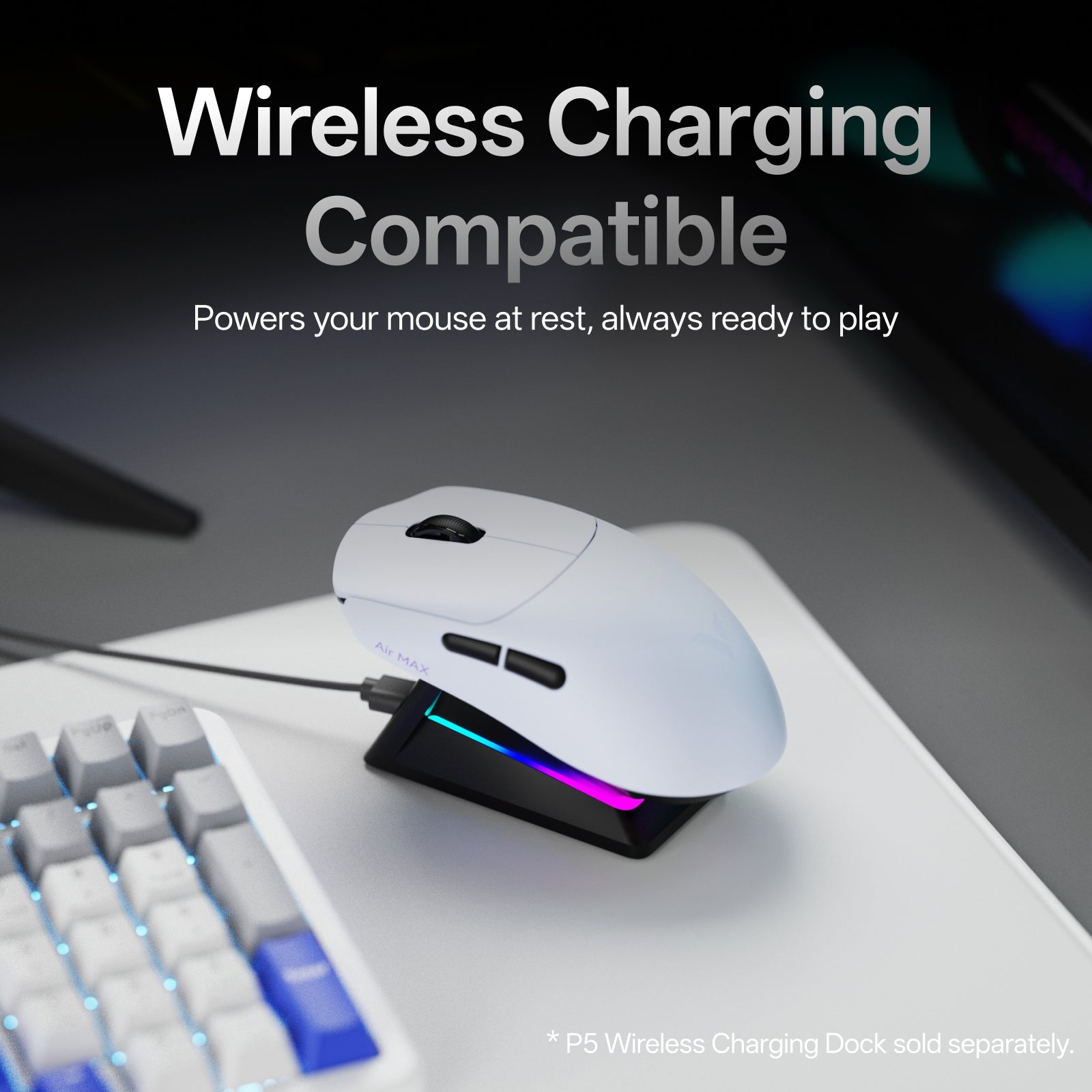 Rapoo VT3s Air Max Ultralight 8K Wireless Ergonomic Gaming Mouse