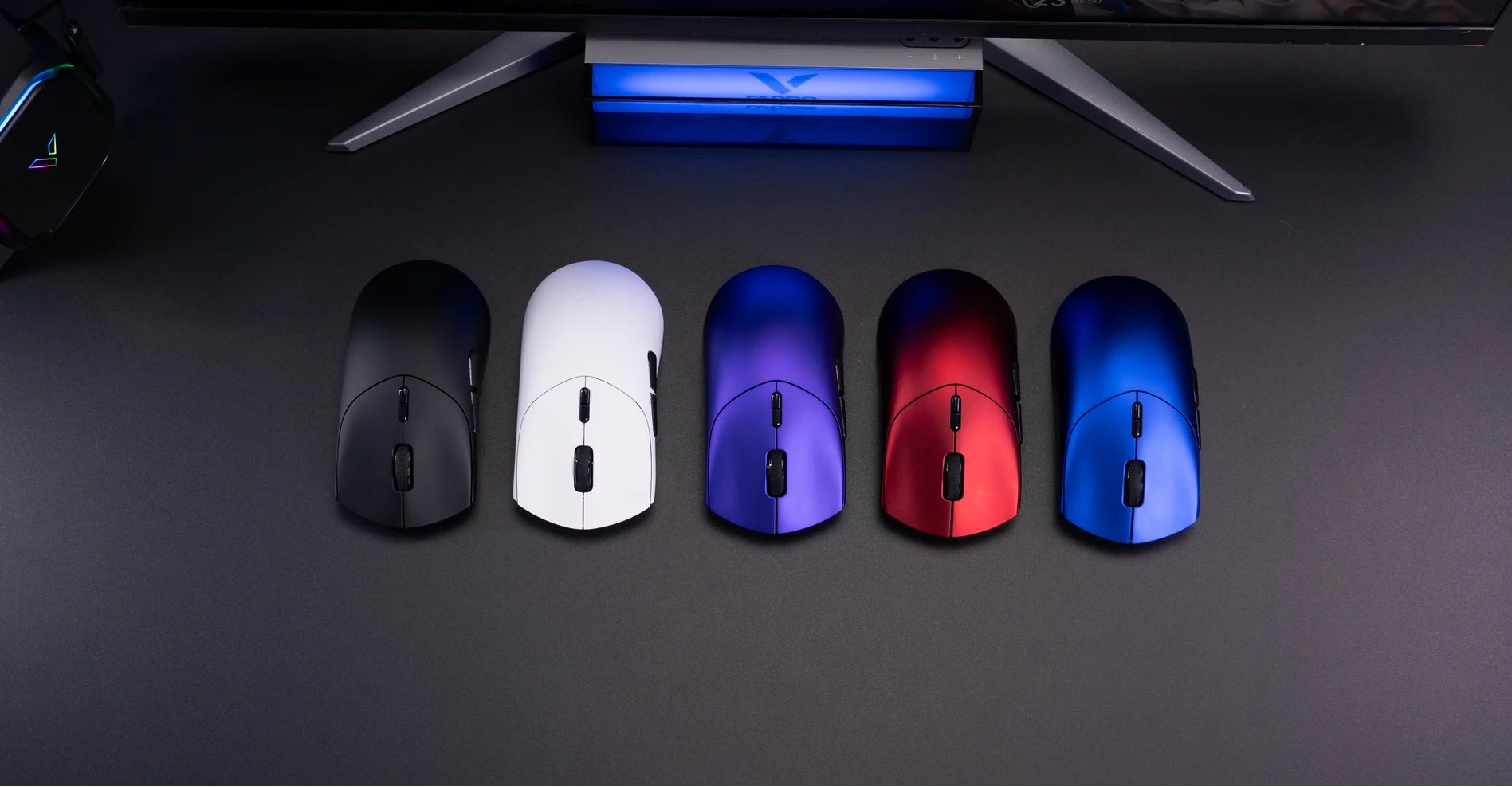 Front view of the VT7 MAX Gen2 in different colors.