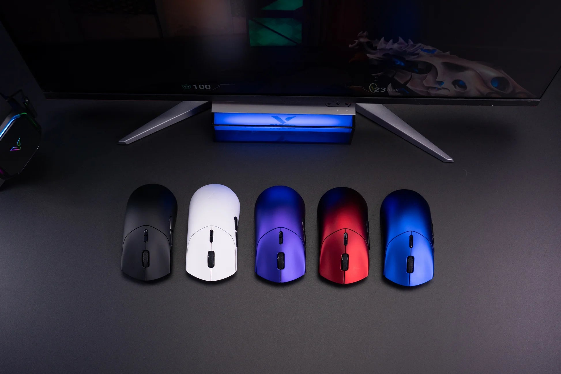 Front view of the VT7 MAX Gen2 in different colors.