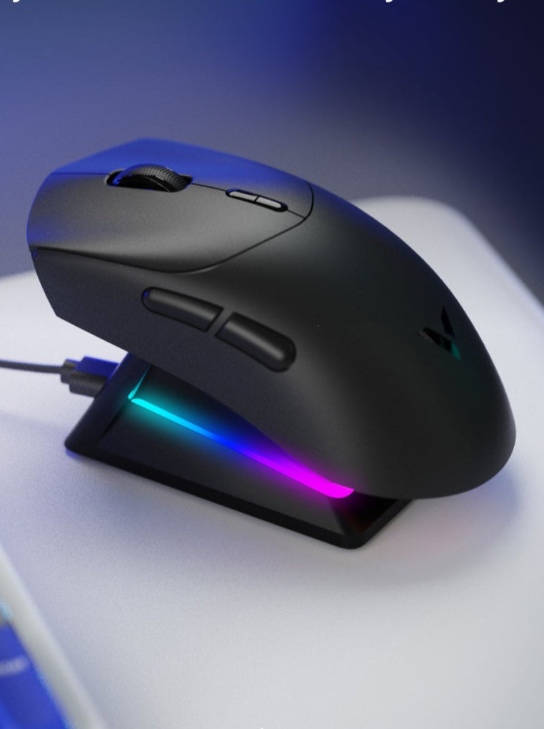 Rapoo VT7 MAX Wireless Gaming Mouse, True 8K Wireless Polling Rate, 53g Lightweight, Up to 500 Hr Battery, Nordic nRF54L15 MCU, 120-Million Optical Switch, 10 Programmable Buttons, Macro Enabled