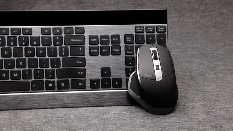 black wireless Keyboard mouse combo