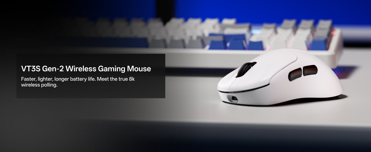 RAPOO VT3S Max Gen-2 gaming mouse with a faster and lighter design for agile and responsive control