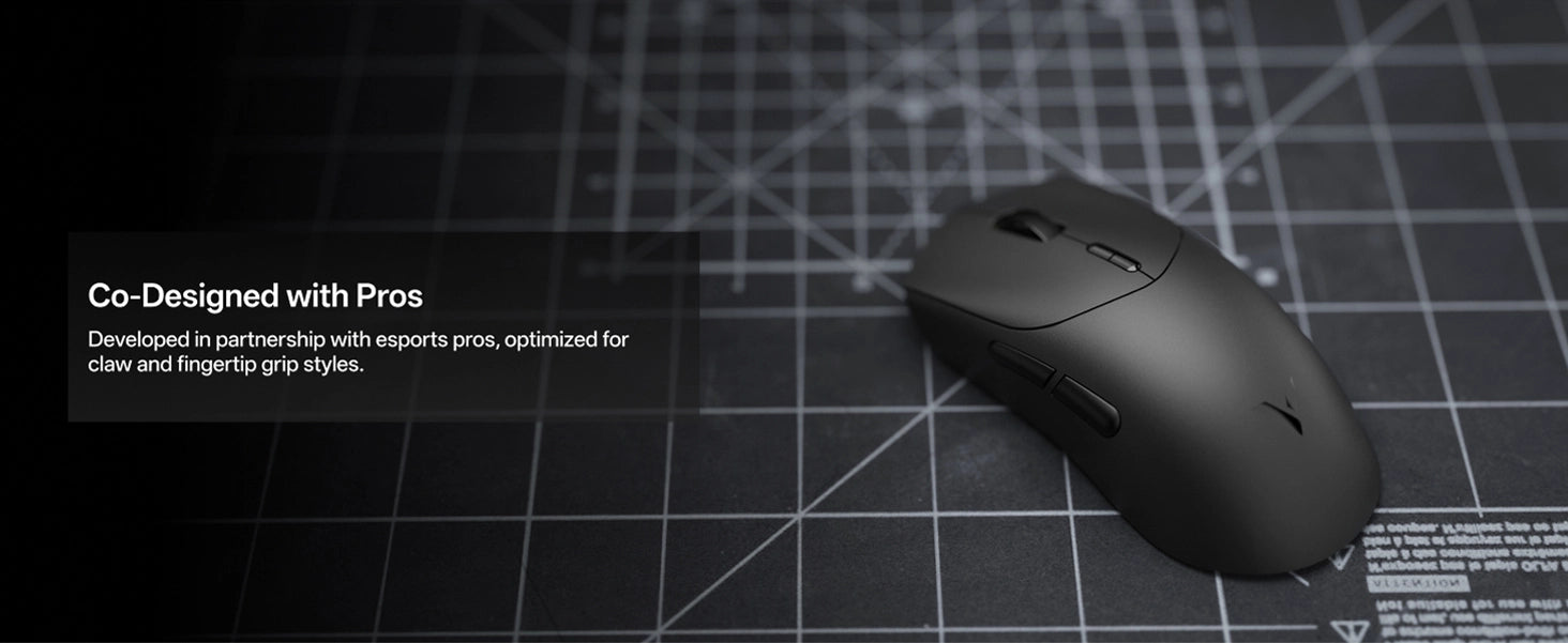 RAPOO VT7 Series Gen-2 gaming mouse featuring an ergonomic shape designed for comfortable long-session use