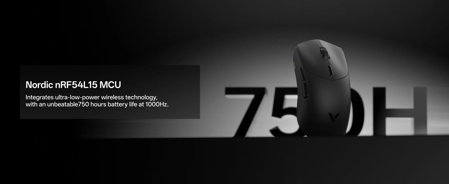 RAPOO VT7 Max Gen-2 wireless gaming mouse with up to 750 hours battery life